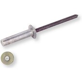 Dicht-Blindnieten, Flachrundkopf, Alu/Stahl